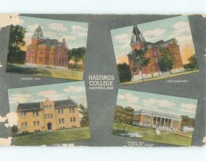 Divided-Back Hastings College - Hastings Nebraska NE E2013