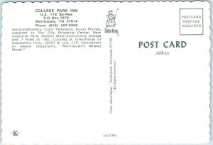 Postcard - College Park Inn - Morristown, Tennessee 