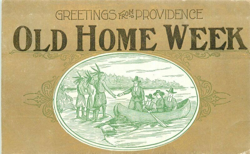 Providence Rhode Island C-1910 Old Home Week Artist impression Postcard 21-8403