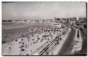 Modern Postcard The D & # 39Olonne Sables The Embankment and the beach