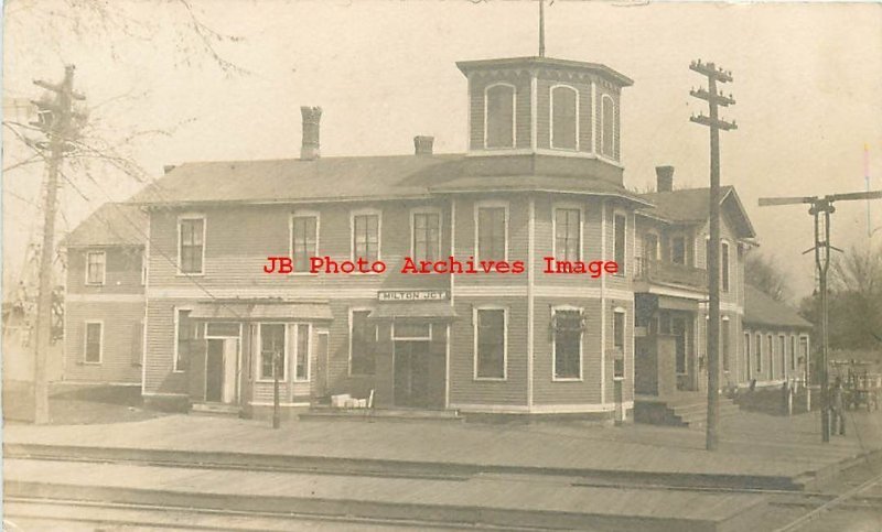 Depot, Wisconsin, Milton Junction, RPPC, Chicago & North Western Railroad