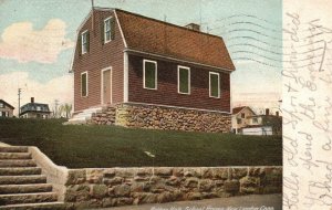 Vintage Postcard 1905 Nathan Halo School House New London Connecticut Hugh C.L.