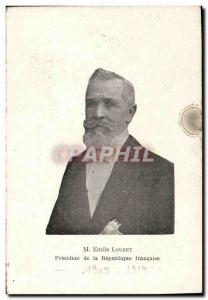 Postcard Former President of the Republic Emile Loubet