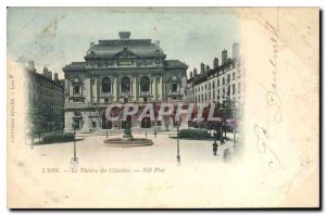 Postcard Old Lyon Theater des Celestins