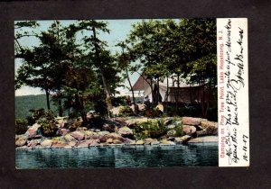 NJ Camping Pine Tree Point Lake Hopatcong New Jersey Postcard UDB 1907