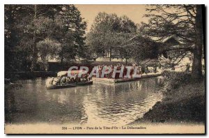 Postcard Old Lyon Parc de la Tete Debarcadere The Golden Boat
