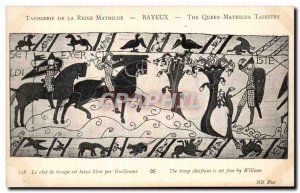 Postcard Old Bayeux Tapestry of Queen Mathilde troop leader is free bundle by...