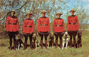 Members of the Royal Canadian Mounted Police with their Dog Occupation, Polic...