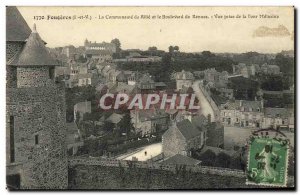 Old Postcard Fougeres The Community of Rille and the Boulevard Rennes