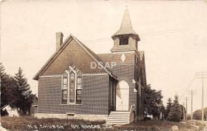 C18/ St Ansgar Iowa Ia Real Photo RPPC Postcard 1924 M.E. Church