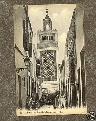 TUNIS AFRICA SUDI-BEN AROUS postcard TUNISIA