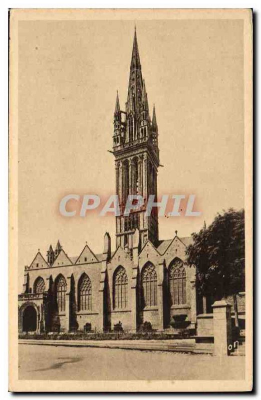 Old Postcard St Pol de Leon (Finistere) Chapel Creisker and bell (XV s) above...