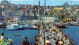 Galata Bridge , New Mosque, Turkey  