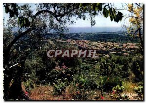 Modern Postcard Vence La Jolie General view the Afar Coast and the Mediterranean