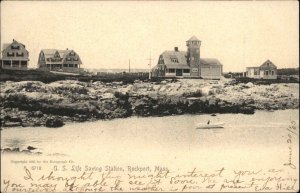 Rockport Massachusetts MA U.S. Life Saving Station c1910 Vintage Postcard