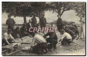 Postcard Old Army Field ttir Chenove The wash Ste Anne