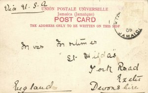 PC JAMAICA, KINGSTON, KINGSTON SHOWING HARBOUR, Vintage Postcard (b39998)