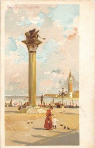 Italy, Venezia, Piazzetta, artist drawn