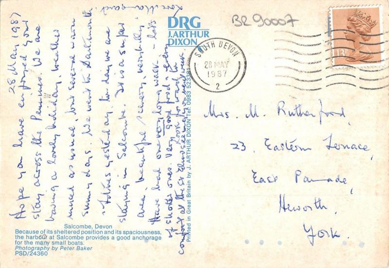 BR90007 salcombe devon ship bateaux  uk