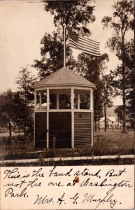 Real Photo Postcard Band Stand, Possibly in Milwaukee, Wisconsin