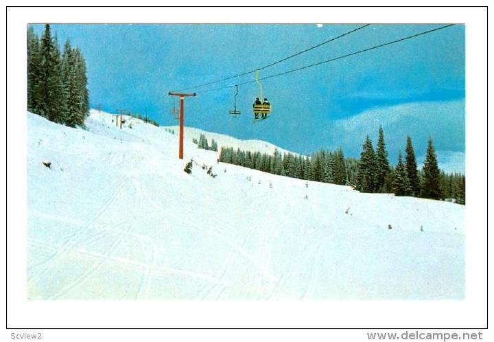 Ski Lift, Powder Snow in Canada, 40-60s