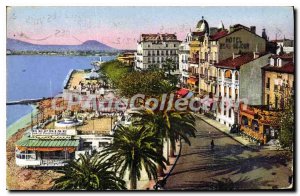 Postcard Old Saint Raphael Var Boulevard Felix Martin