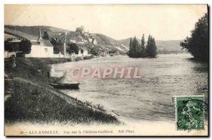 Old Postcard Les Andelys View Chateau Gaillard