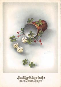 BG14977 dice clover new year neujahr   germany