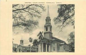 Artvue Central Union Church Honolulu Hawaii 1920s Postcard 1653