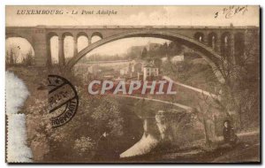 Postcard Old Luxembourg Adolphe Bridge