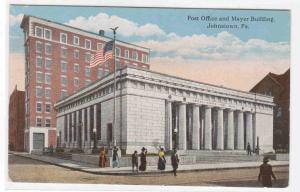 Post Office Mayer Building Johnstown Pennsylvania 1910s postcard