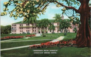 Constant Spring Hotel Jamaica Greetings Unused Duperly & Son Postcard H19