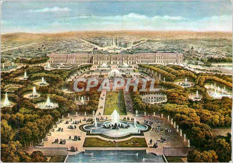 Modern Postcard Versailles Panorama