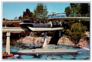 c1960's Disneyland Alweg Monorail System Anaheim CA Unposted Postcard