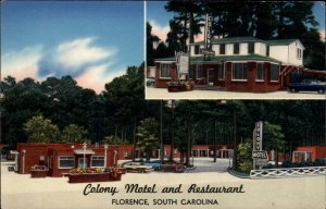 Florence South Dakota SD Motel Vintage Postcard