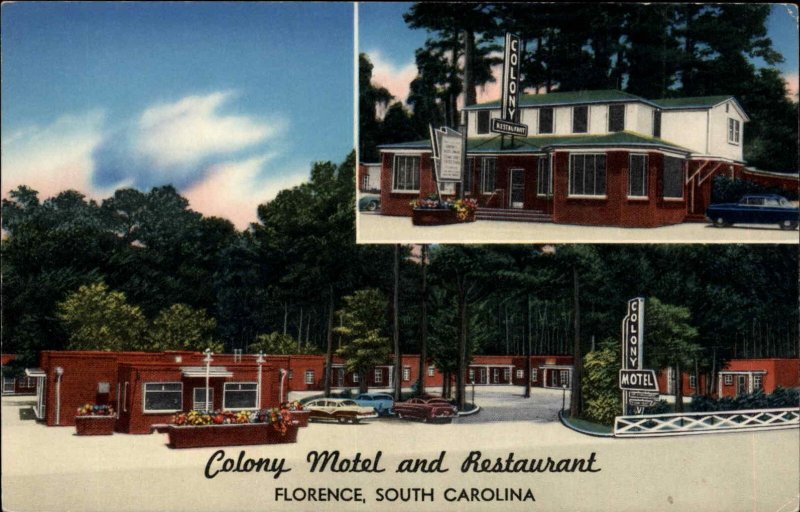 Florence South Dakota SD Motel Vintage Postcard