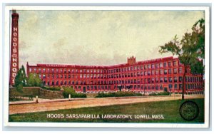 c1905 Exterior View Hoods Sarsaparilla Laboratory Lowell Massachusetts Postcard