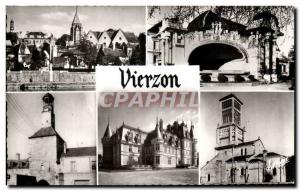 Old Postcard Berry Vierzon L & # 39eglise And for D & # 39ensemble