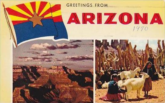 Arizona Greetings From Arizona 1970