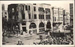 Los Angeles Bombing Social History Labor Times Bldg c1910s Real Photo Postcard