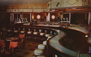 Vintage Postcard Silver Dollar Bar Wort Hotel Entertainment Jackson Hole Wyoming