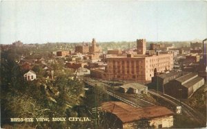 Sioux City Iowa Birdseye View Simplicity Publisher #6 Postcard 22-641