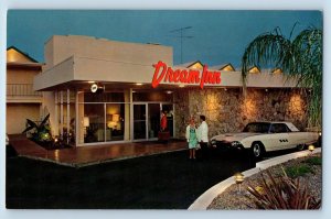 Santa Cruz California CA Postcard Dream Inn Exterior Scene c1960's Vintage Cars