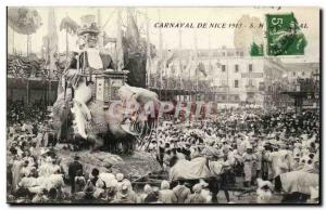 Nice Old Postcard Nice Carnival 1913 (char giant giant)