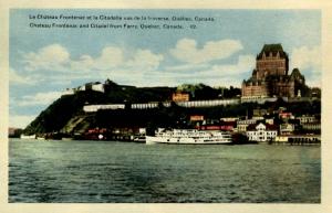 Canada - Quebec, Quebec City. Chateau Frontenac and Citadelle