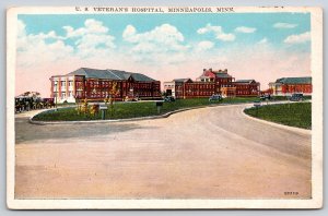 Hospitals~US Veterans Hospital Minneapolis Minnesota~Vintage Postcard