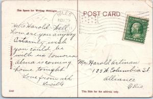 PATRIOTIC THANKSGIVING   Embossed  Postcard  1911  US FLAG, Turkey