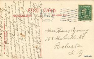 1909 BROCKPORT NEW YORK Methodist Church People's Store postcard 4500