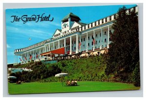 Vintage 1960's Advertising Postcard The Grand Hotel Mackinac Island Michigan
