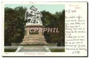 Old Postcard Gruss aus Basel Switzerland Strassburger Denkmal